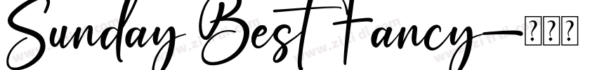 Sunday Best Fancy字体转换